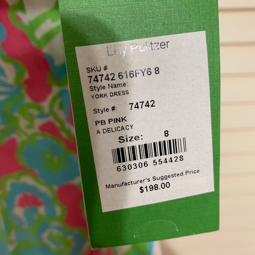 Lilly Pulitzer York Dress Pink A Delicacy - Picture 3 of 3